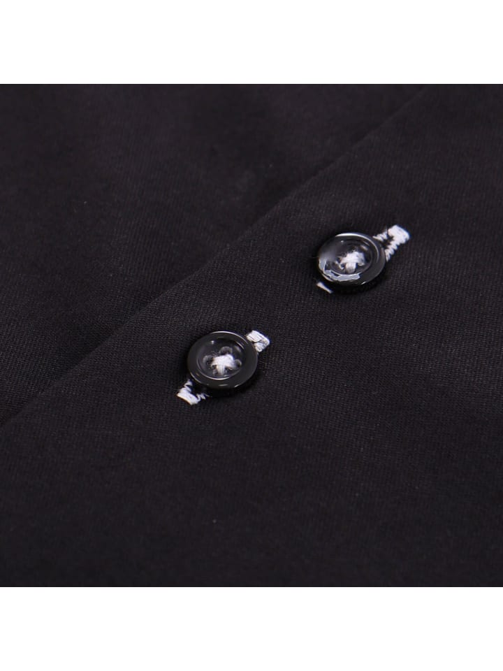 RESLAD Hemd Kurzarmhemd Elegant in schwarz günstig kaufen