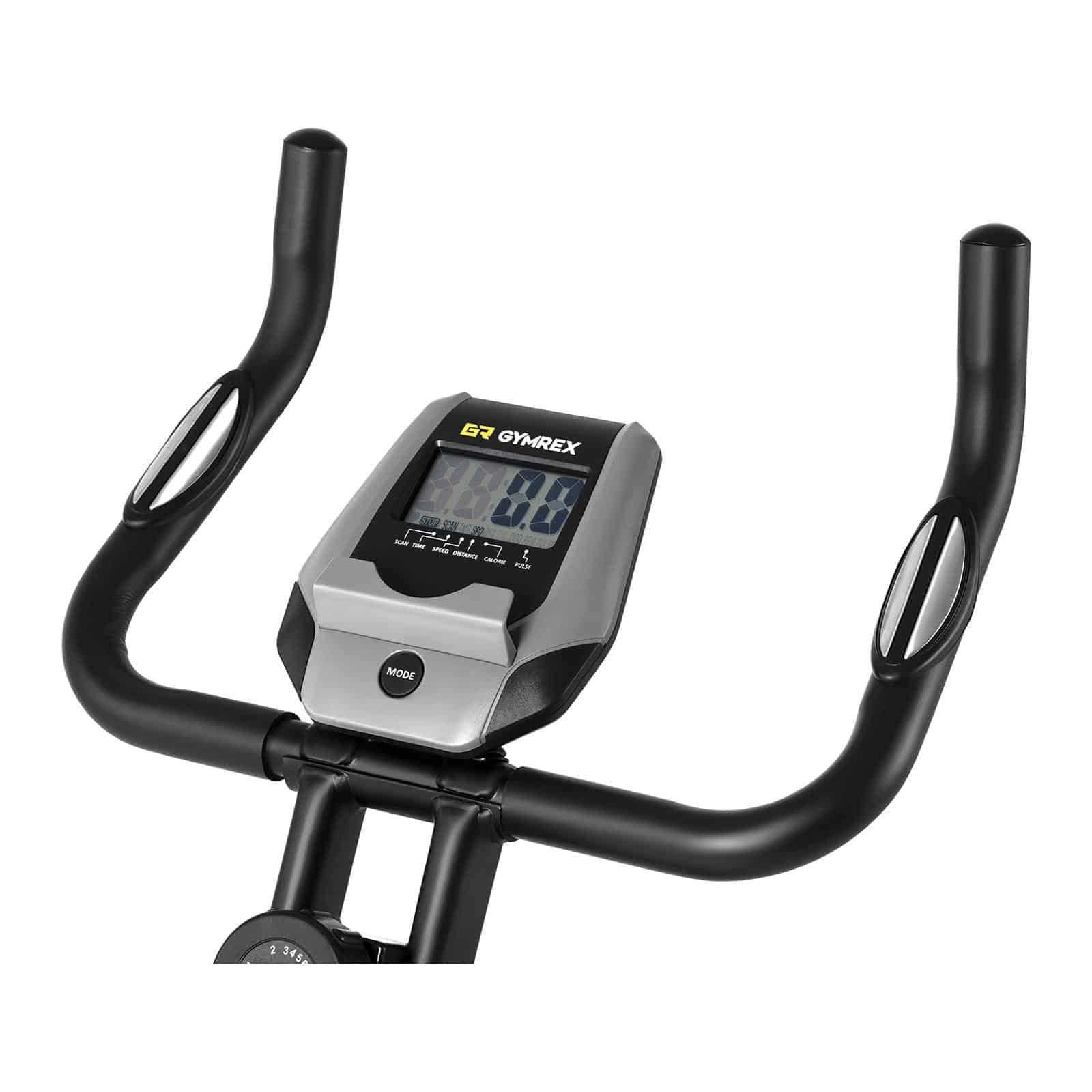 Gymrex Heimtrainer Heimtrainer - zusammenklappbar - Rückenlehne - zusätzlichegriffe