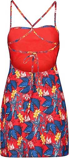 TOMMY-JEANS Damen Sommerkleid TJW PRINTED TIE BACK MINI DRESS