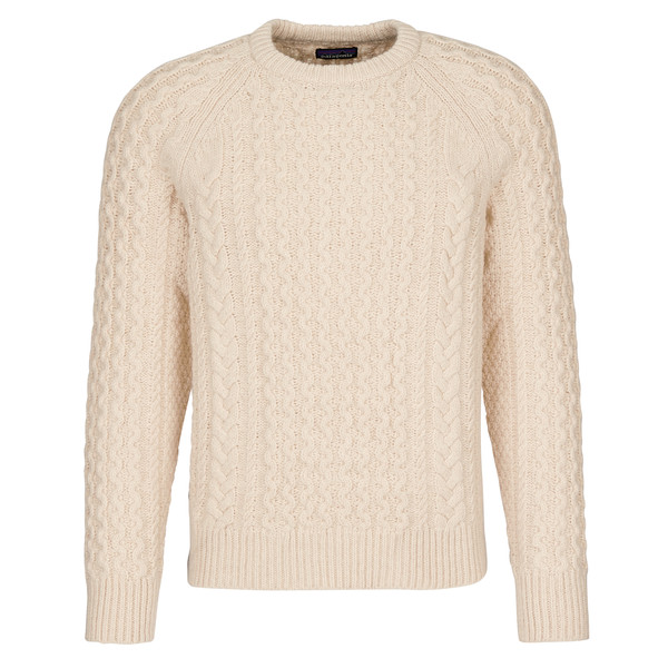 RECYCLED WOOL CABLE KNIT CREWNECK SWEATER Unisex - Wollpullover