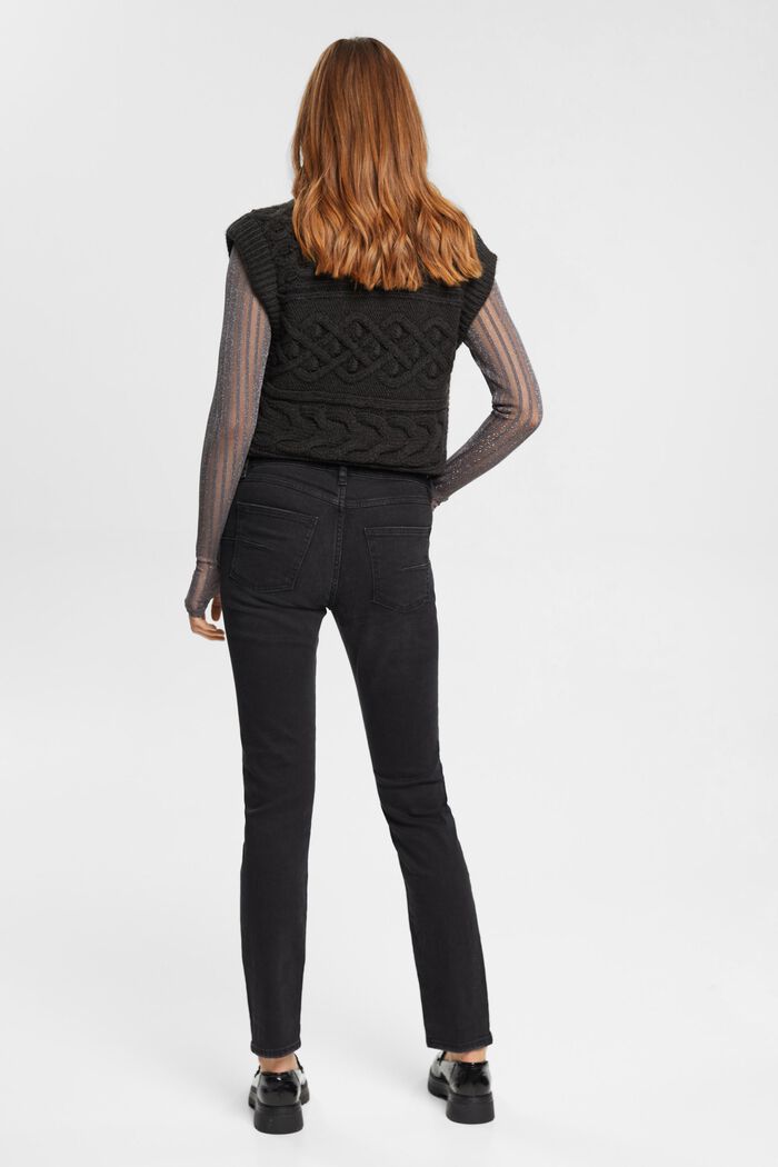 Jeans mit geradem Bein und mittlerer Bundhöhe