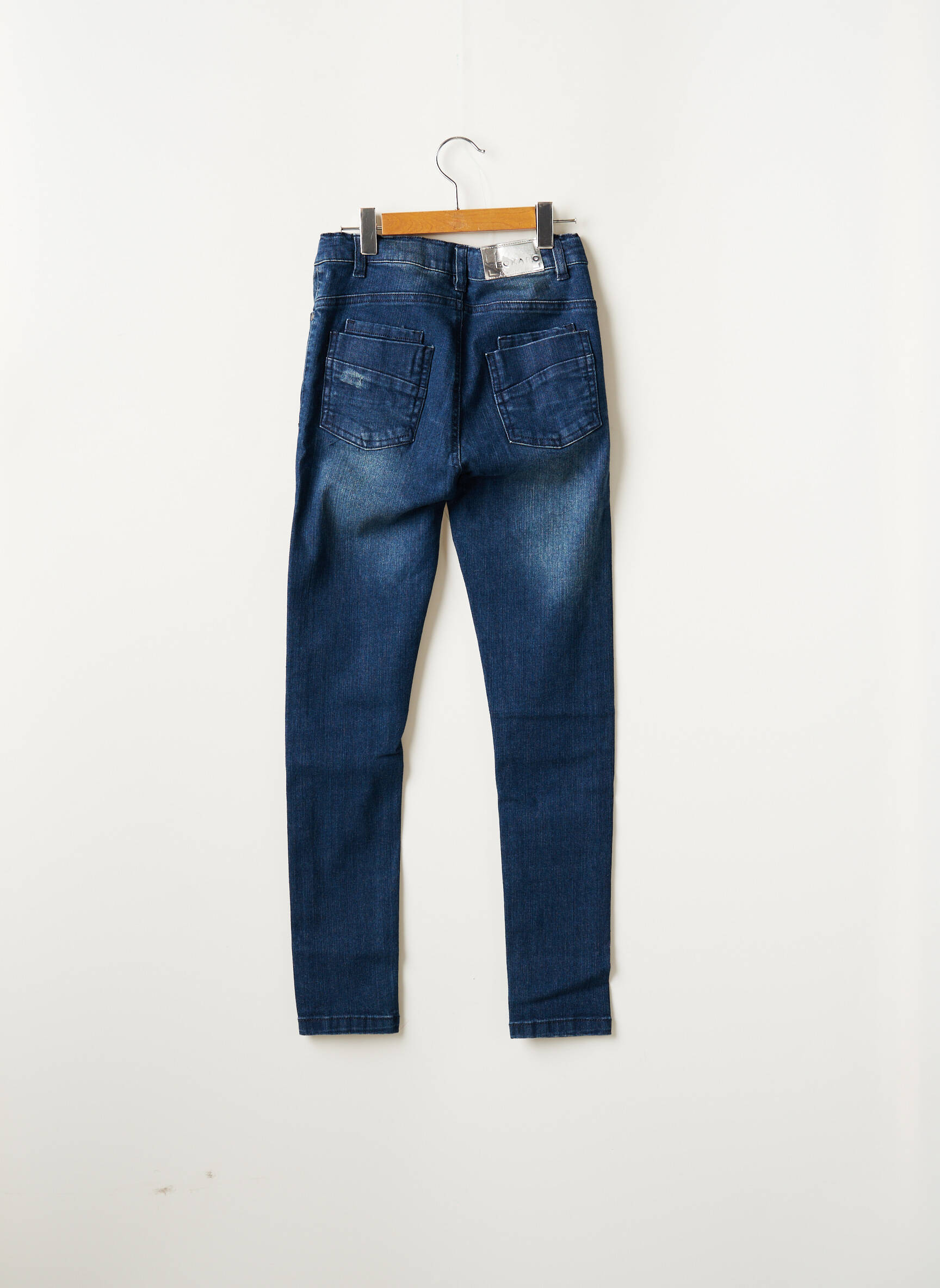 Beckaro Jeans Skinny Fille couleur bleu