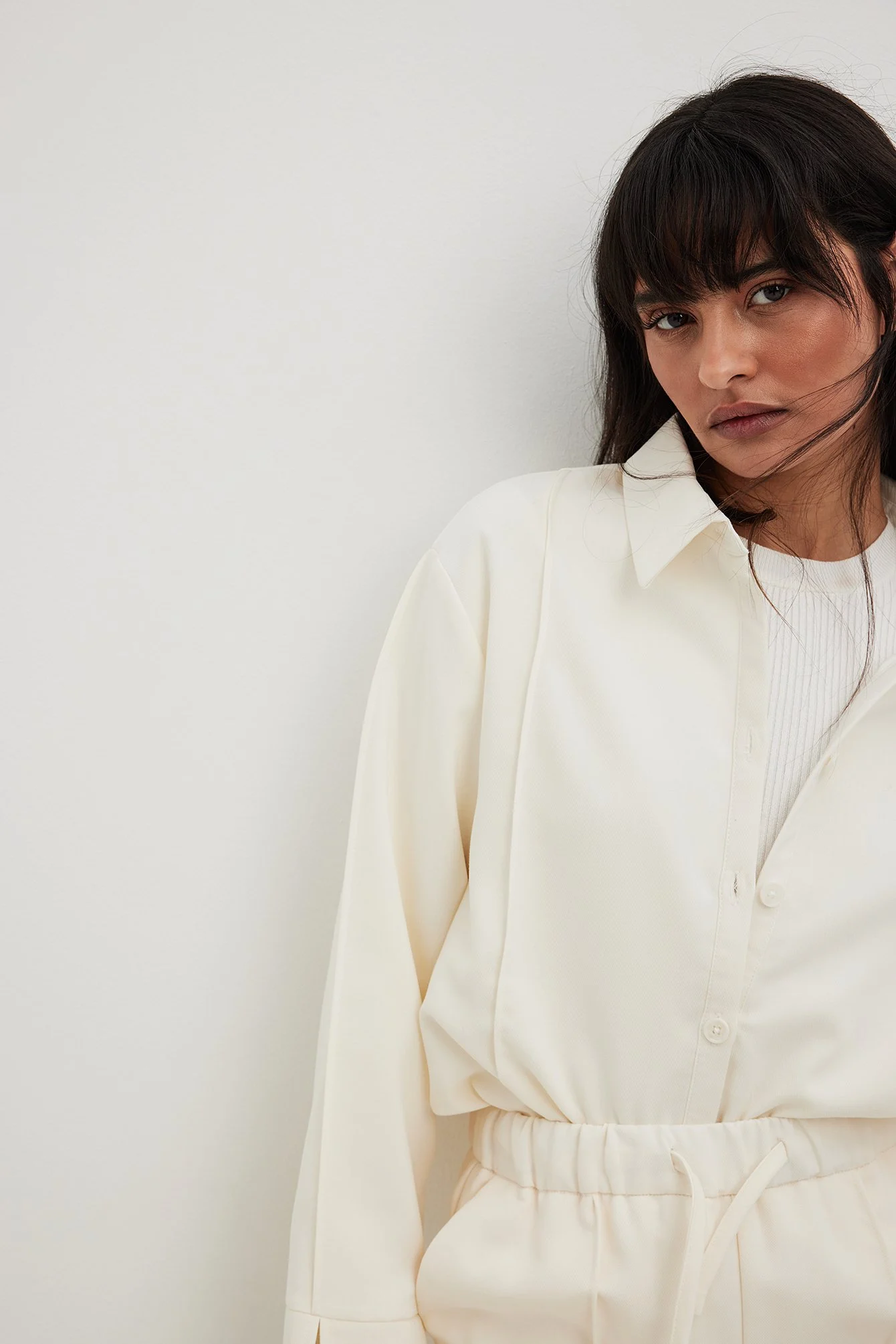 Oversized Hemdbluse mit Detail