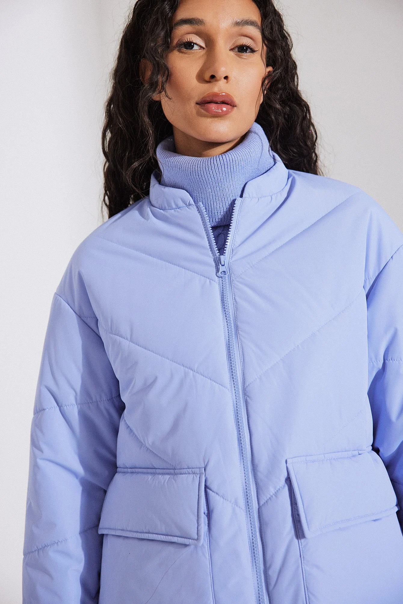 Oversized wattierte Jacke