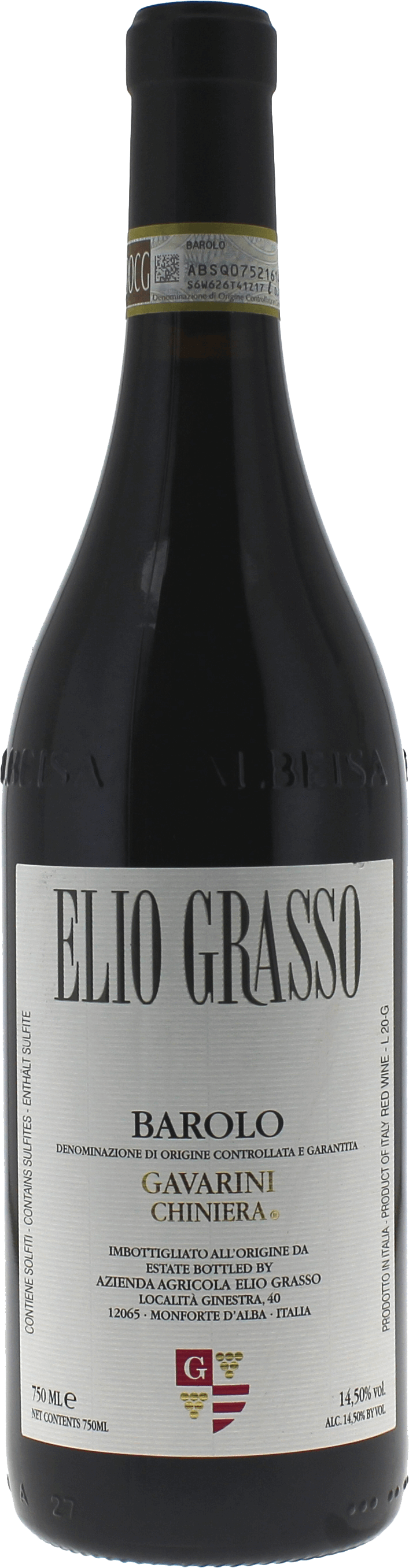Barolo gavarini chiniera elio grasso 2017