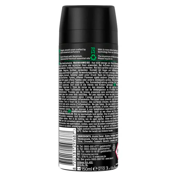 Axe Fine Fragrance Emerald Geranium dezodor és testpermet 150ml