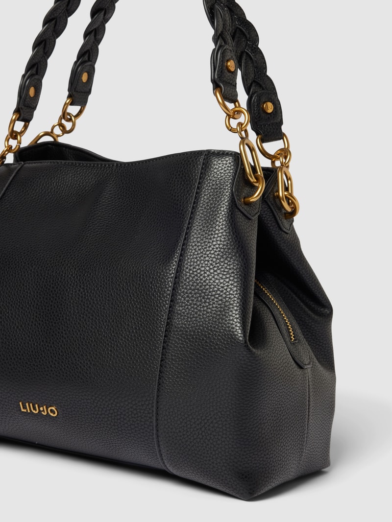 Handtasche mit Strukturmuster Modell 'Arizona' in schwarz