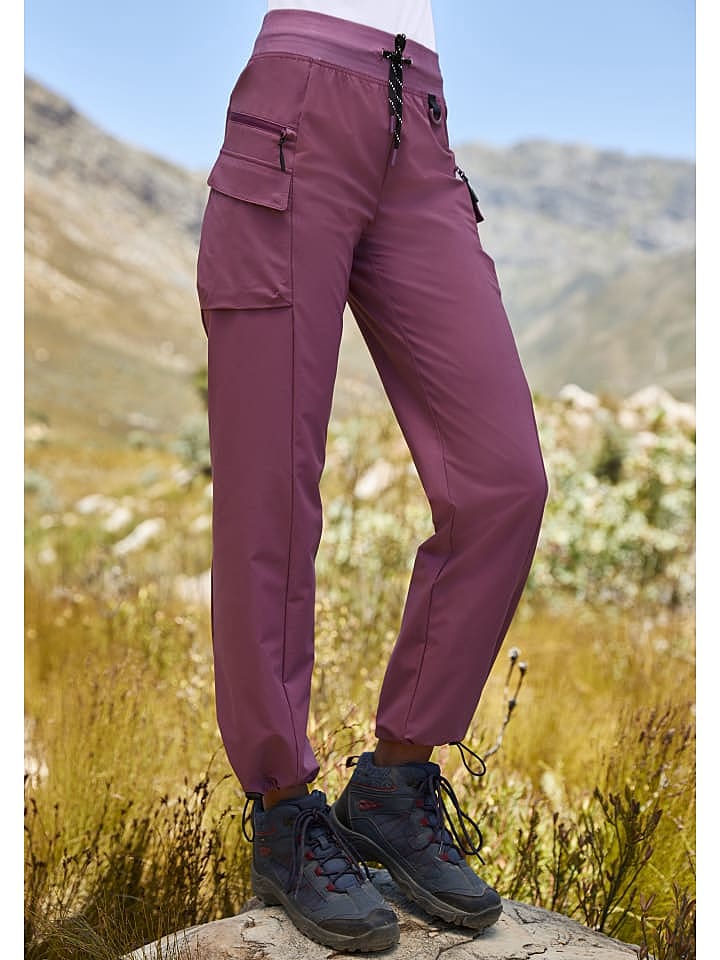 LASCANA ACTIVE Trekkinghose in mauve günstig kaufen 50