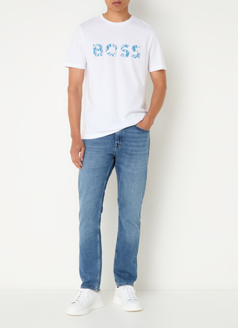 Jeansy Hugo Boss Delaware slim-fit, jasne