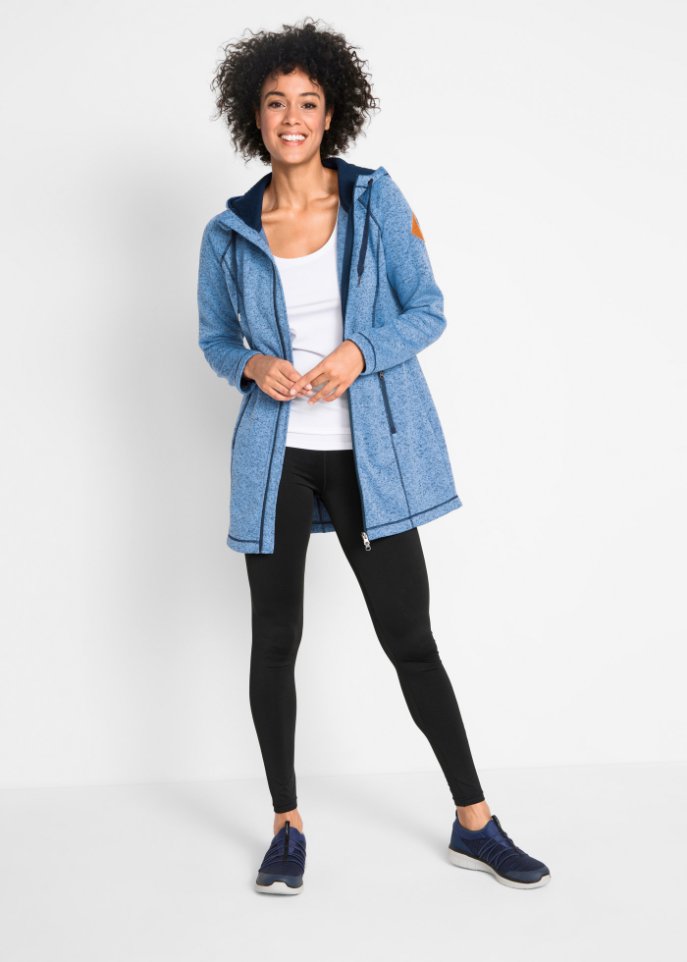 Long-Fleecejacke