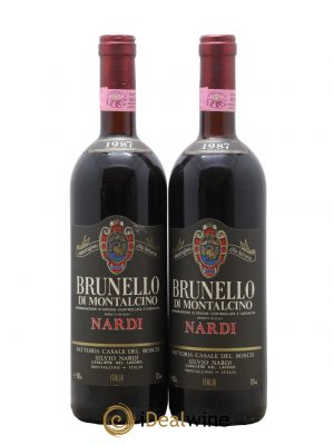 Brunello di Montalcino DOCG Nardi 1987 - Lot de 2 Bouteilles