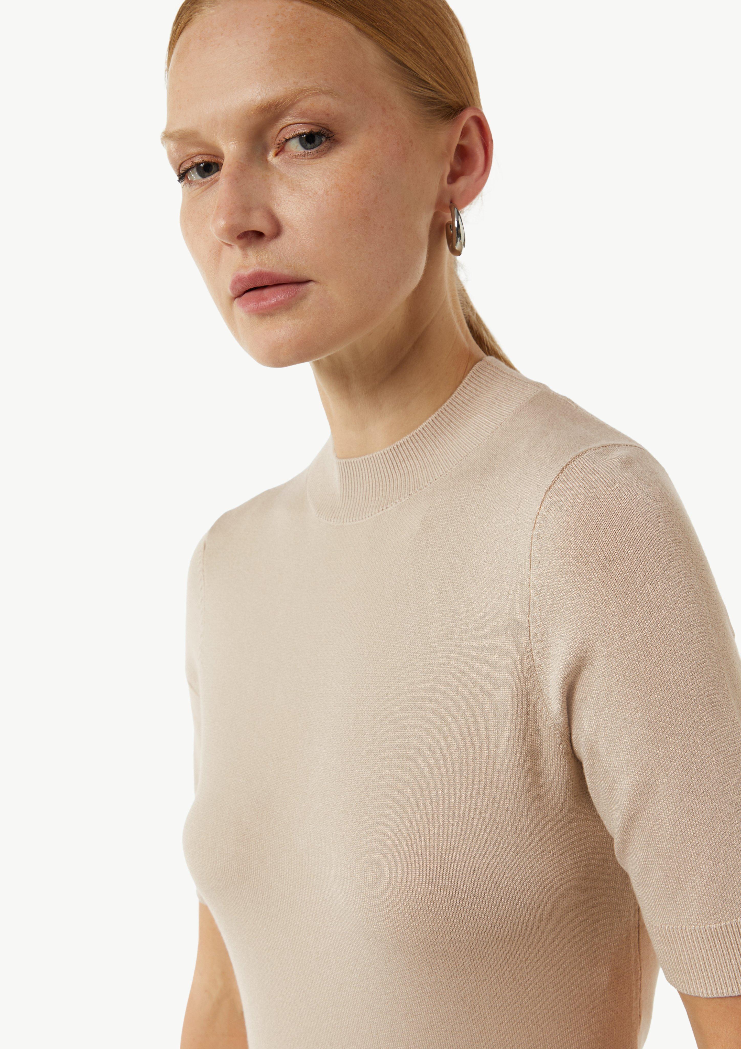 Strickpullover im Slim Fit - beige