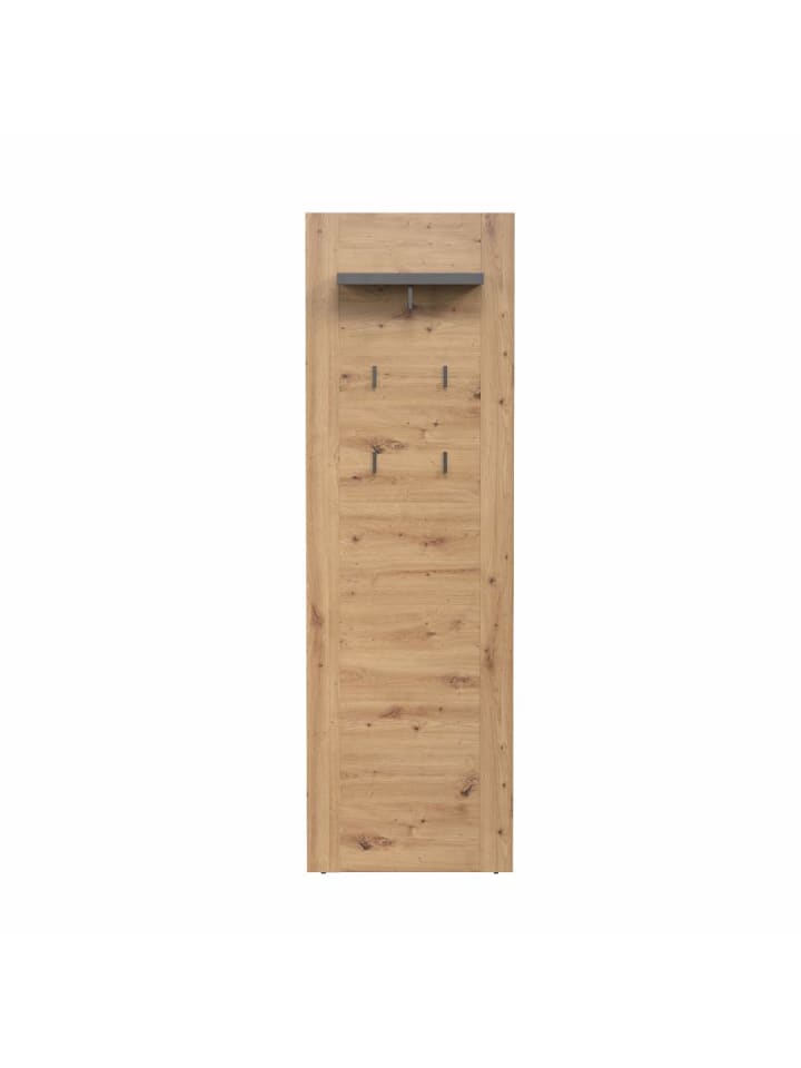 ebuy24 Wandgarderobe Follow Grau 62 x 26 cm günstig kaufen onesize