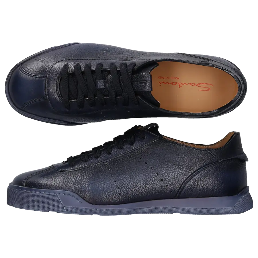 Santoni - Sneaker low 21322 Kalbsleder - blau