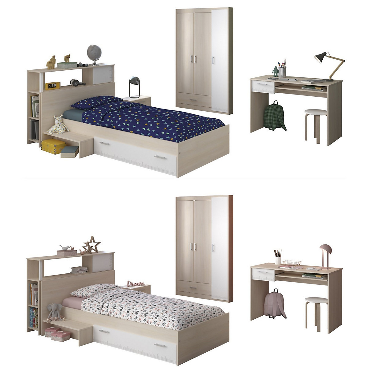 JUGENDZIMMER CHARLY 10 Kinderzimmer Set Komplett Möbel Modernes Design
