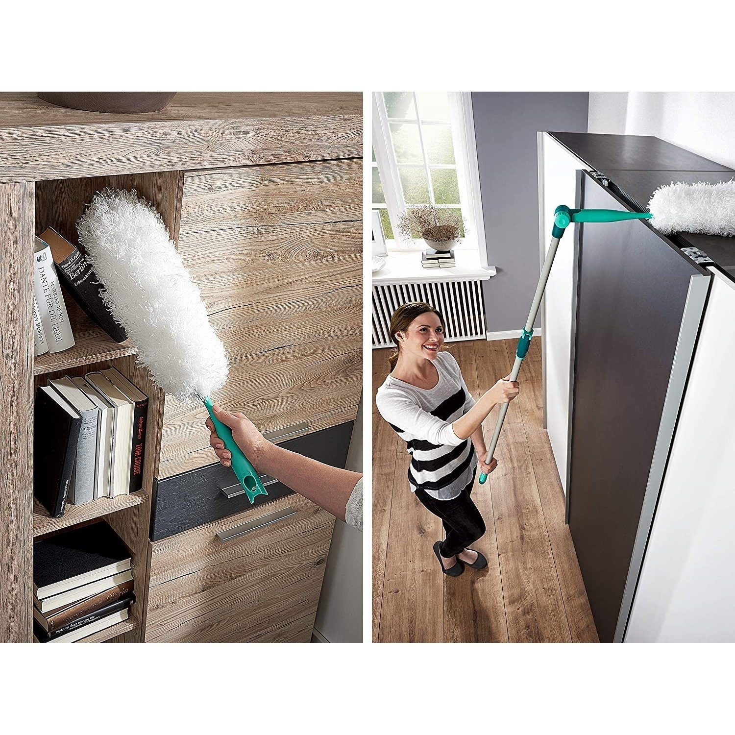Leifheit Staubwedel Leifheit Staubwedel Duster XL mit antistatischen Mikrofasern gegen Staub
