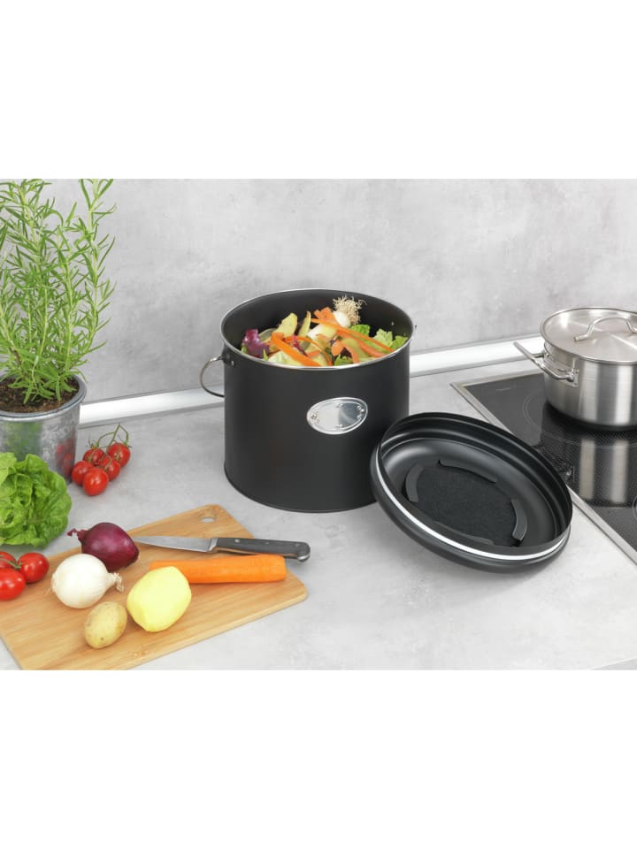 Wenko Komposteimer Mod. Nero 6 L, Komposteimer Nero 6 L in Schwarz günstig kaufen onesize