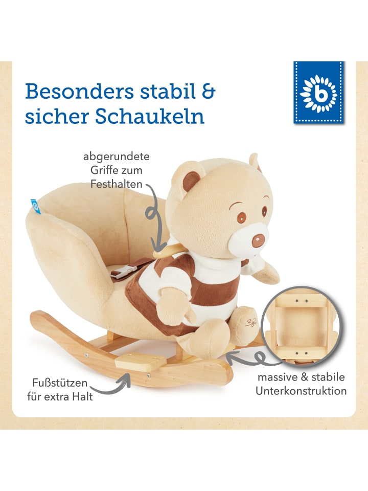 Bieco Spielwaren Plüsch Schaukeltier Bär Bubu in Braun günstig kaufen onesize
