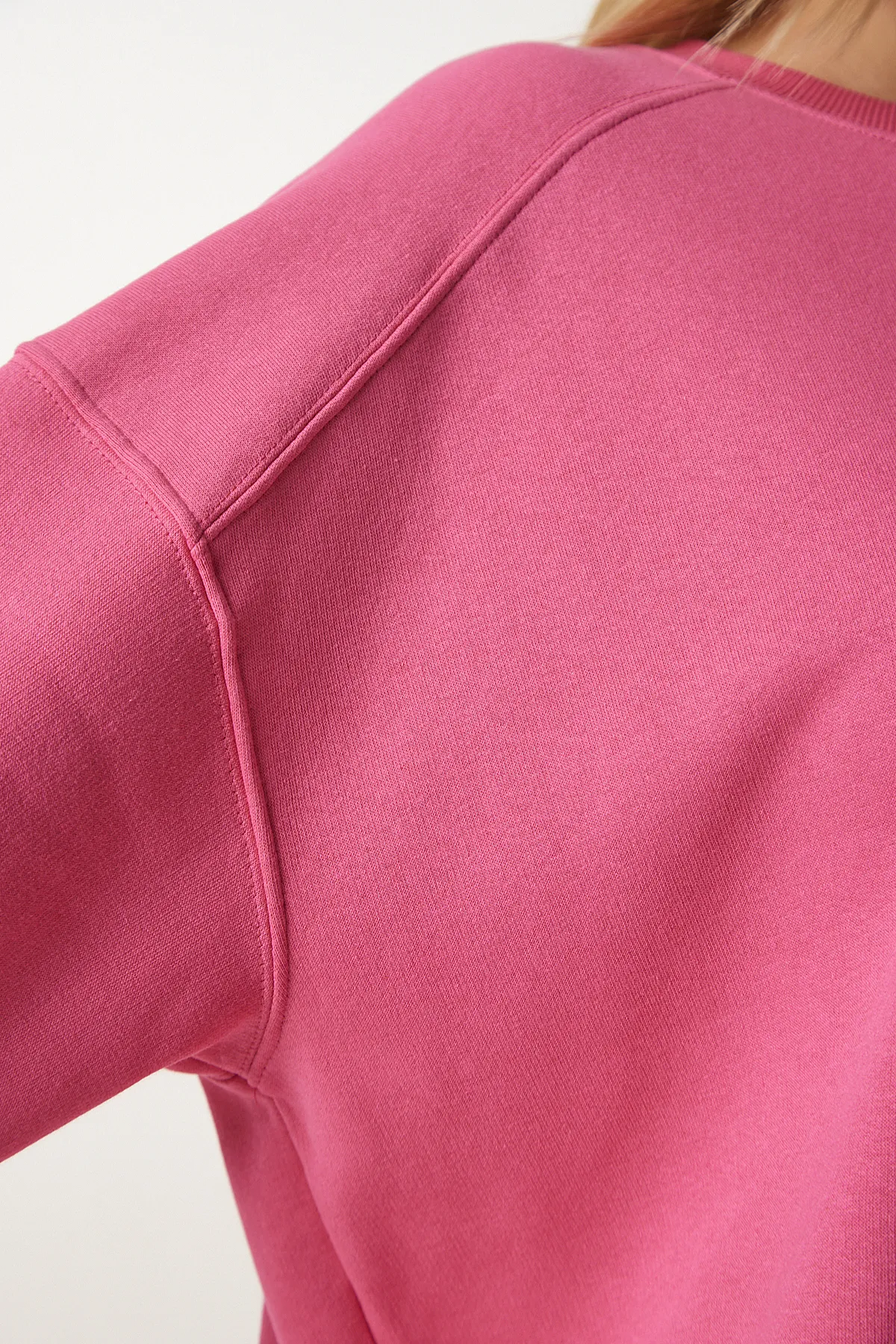 Happiness İstanbul  Sweatshirt - Rosa - Oversized