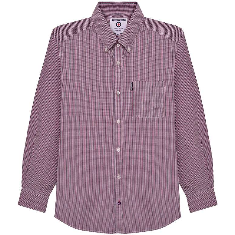 Lambretta Gingham Check Herren Langarm Hemd RWIS1384