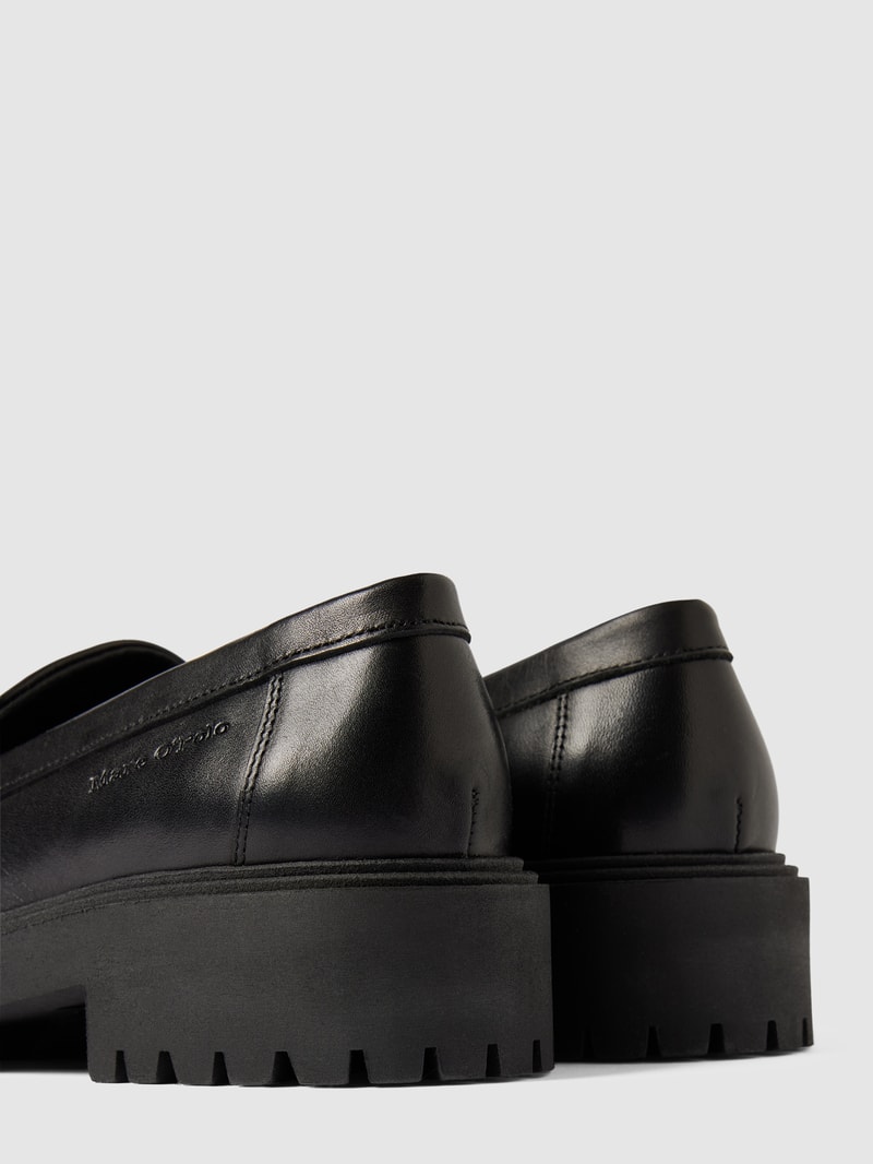 Penny-Loafer aus Leder Modell 'PIA' in schwarz