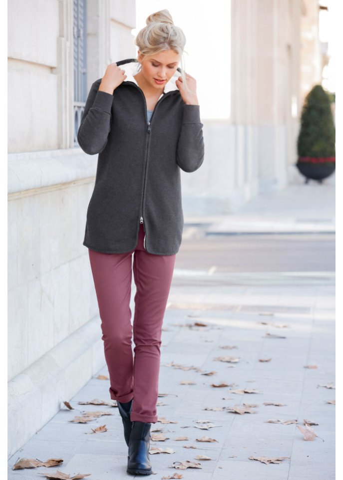 Sweatjacke mit Fleece