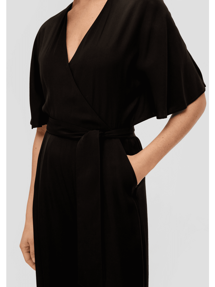 s.Oliver BLACK LABEL Overall lang in Schwarz günstig kaufen 32