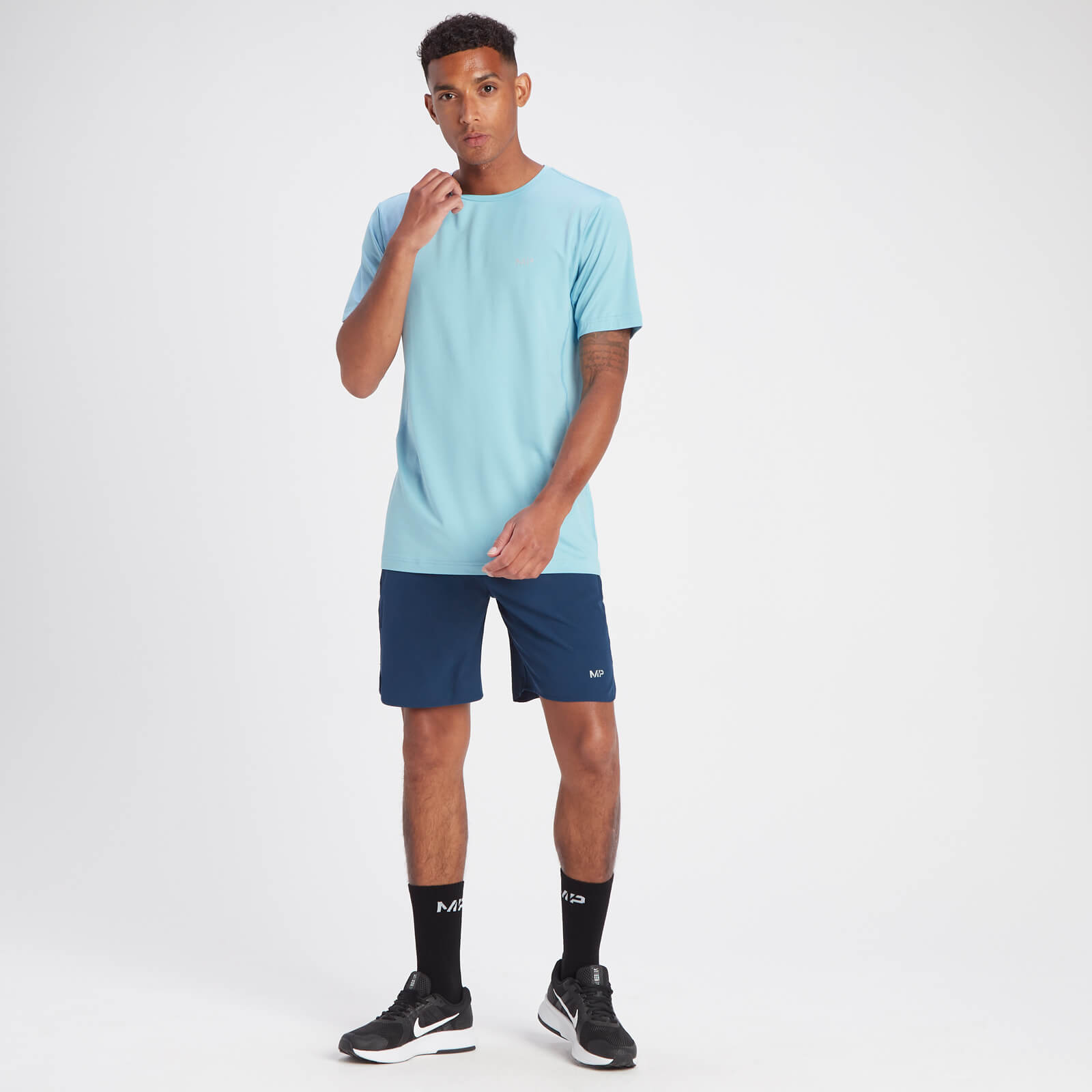 T-shirt à manches courtes MP Velocity pour hommes – Bleu ciel
