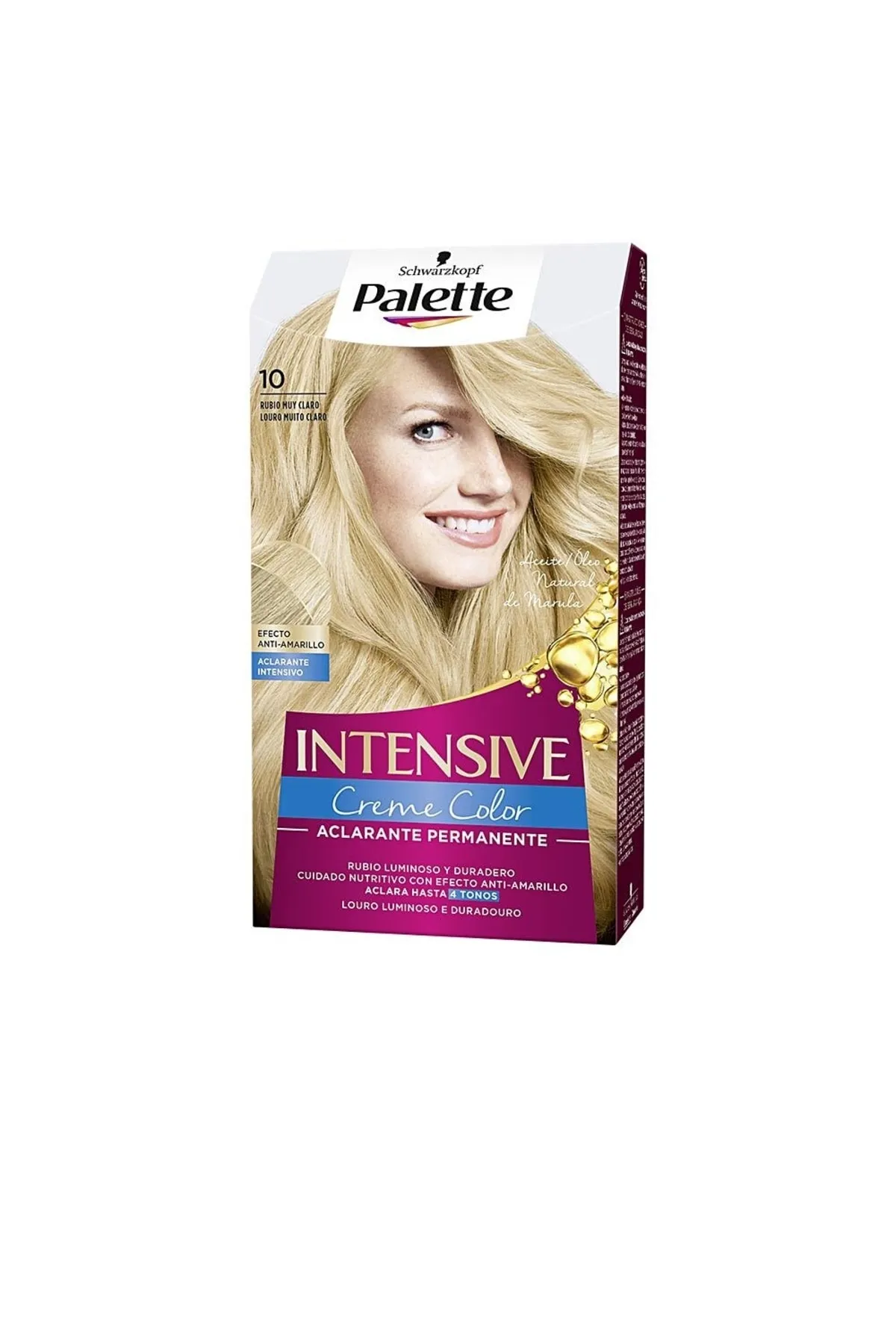 Palette  Haarfarben - Goldfarben - Flüssigkeit