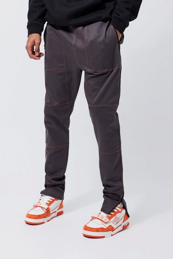 Tall gerade Cargo-Hose mit Naht