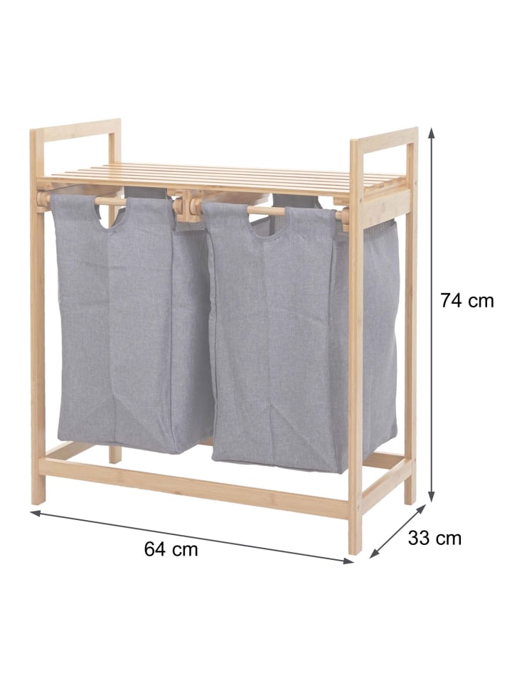 MCW Wäschesammler B83, Dunkelgrau günstig kaufen onesize