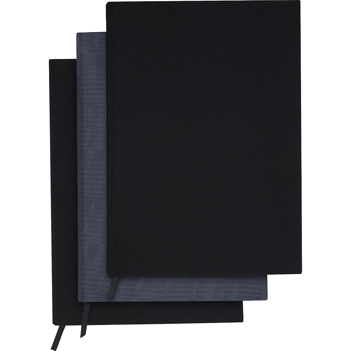 Buchumschläge Black, elastisch, 3 Stück