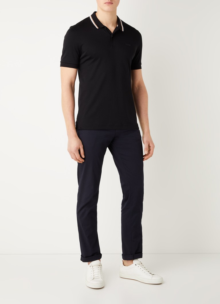 Polo HUGO BOSS Penrose slim fit com logotipo