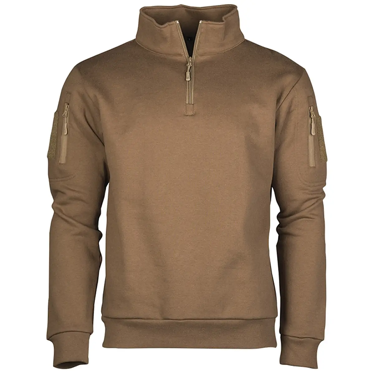 Tactical Sweatshirt mit Zipper coyote