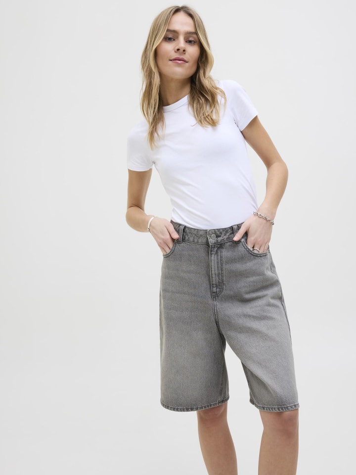 JJXX Jeans-Shorts in Grey Denim günstig kaufen