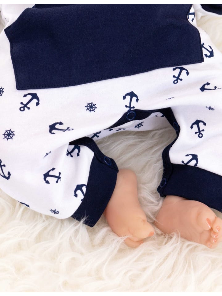 Makoma Overall Navigator in weiß dunkelblau günstig kaufen