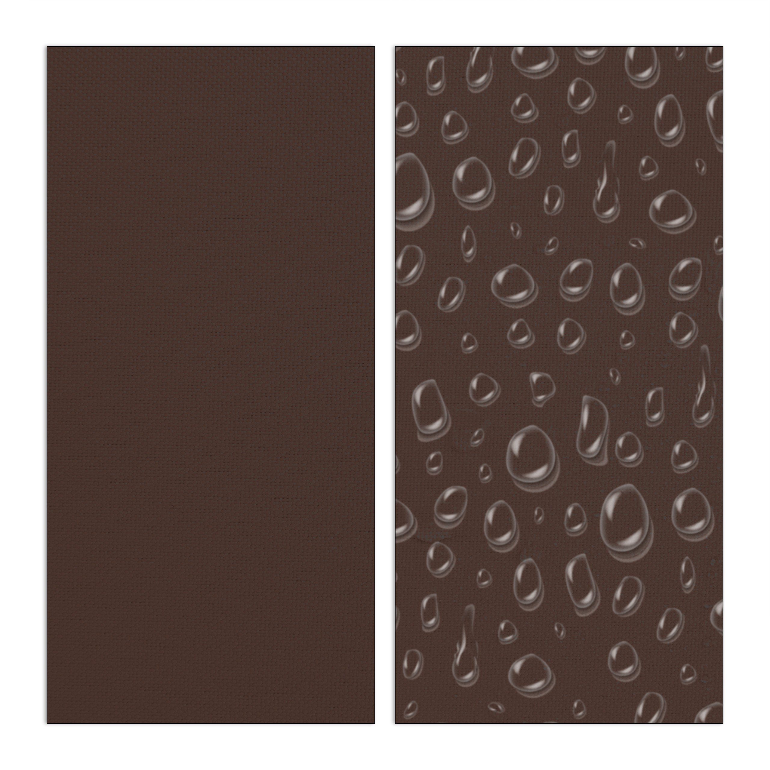 relaxdays Sonnensegel Rechteckiges Sonnensegel braun, 2 x 3 m