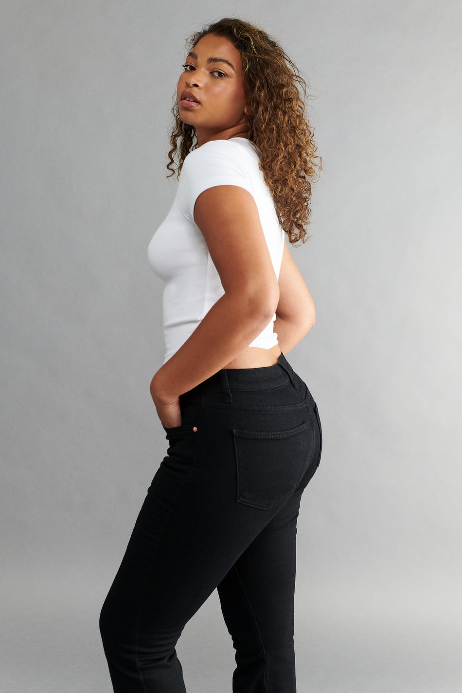 Low waist bootcut jeans