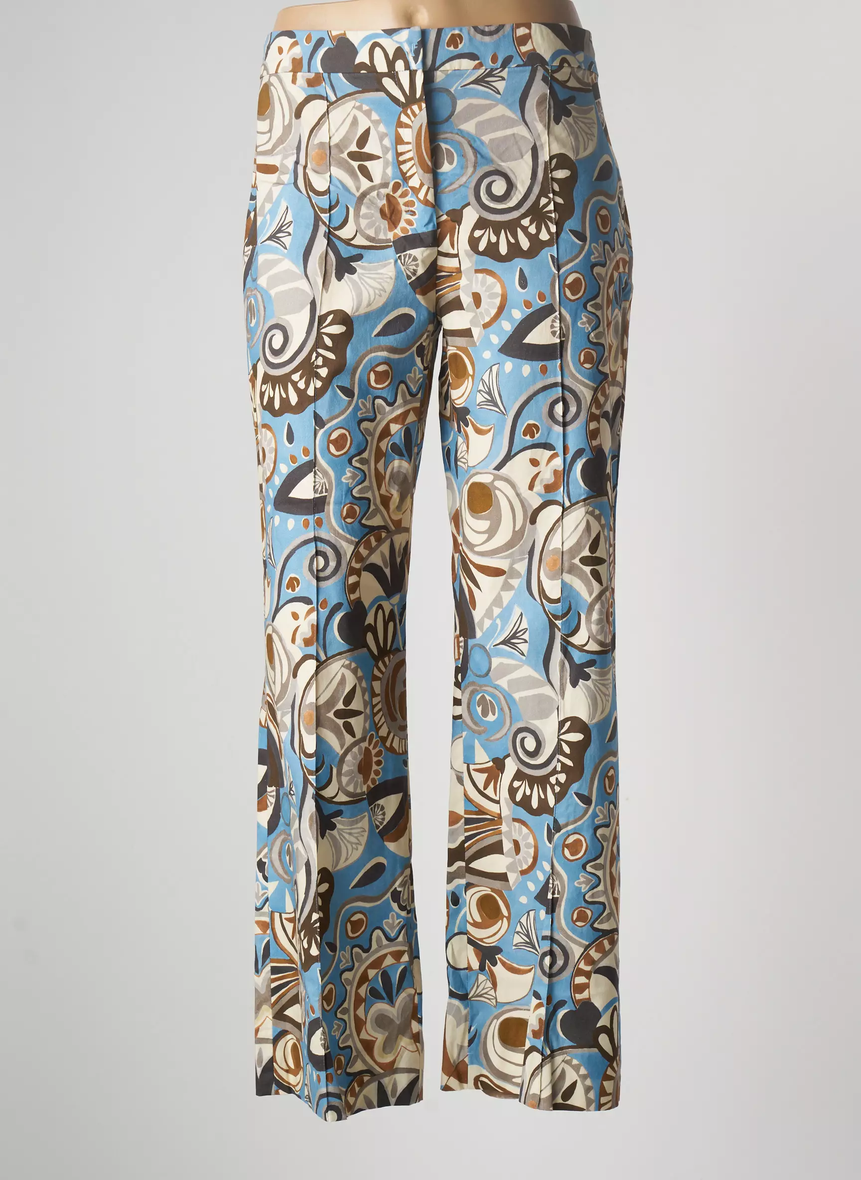 Maxmara Pantalons Droits Femme couleur bleu