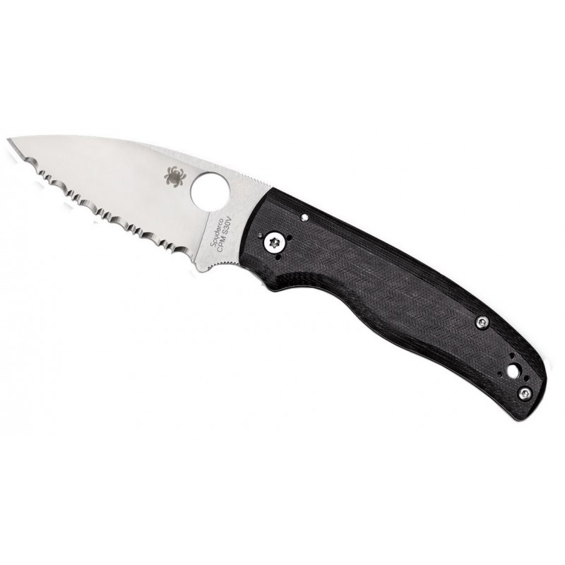 Spyderco taktisches Messer, Shaman BLACK C229GP, klappbares Militärmesser.
