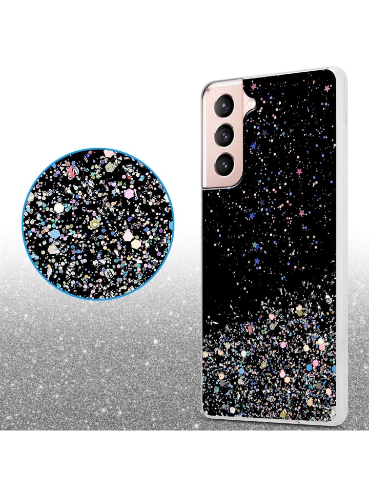 cadorabo Hülle für Samsung Galaxy S21 5G Glitter in Schwarz mit Glitter günstig kaufen onesize