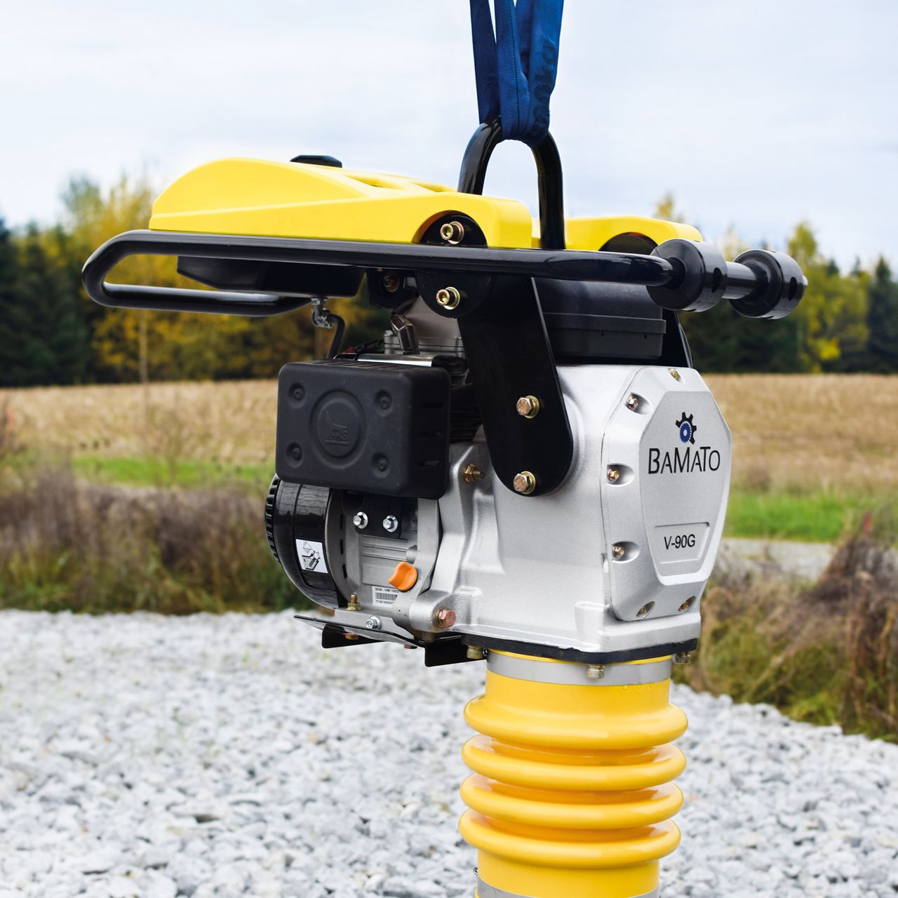 BAMATO Vibrationsstampfer V-90G mit Fahrwerk