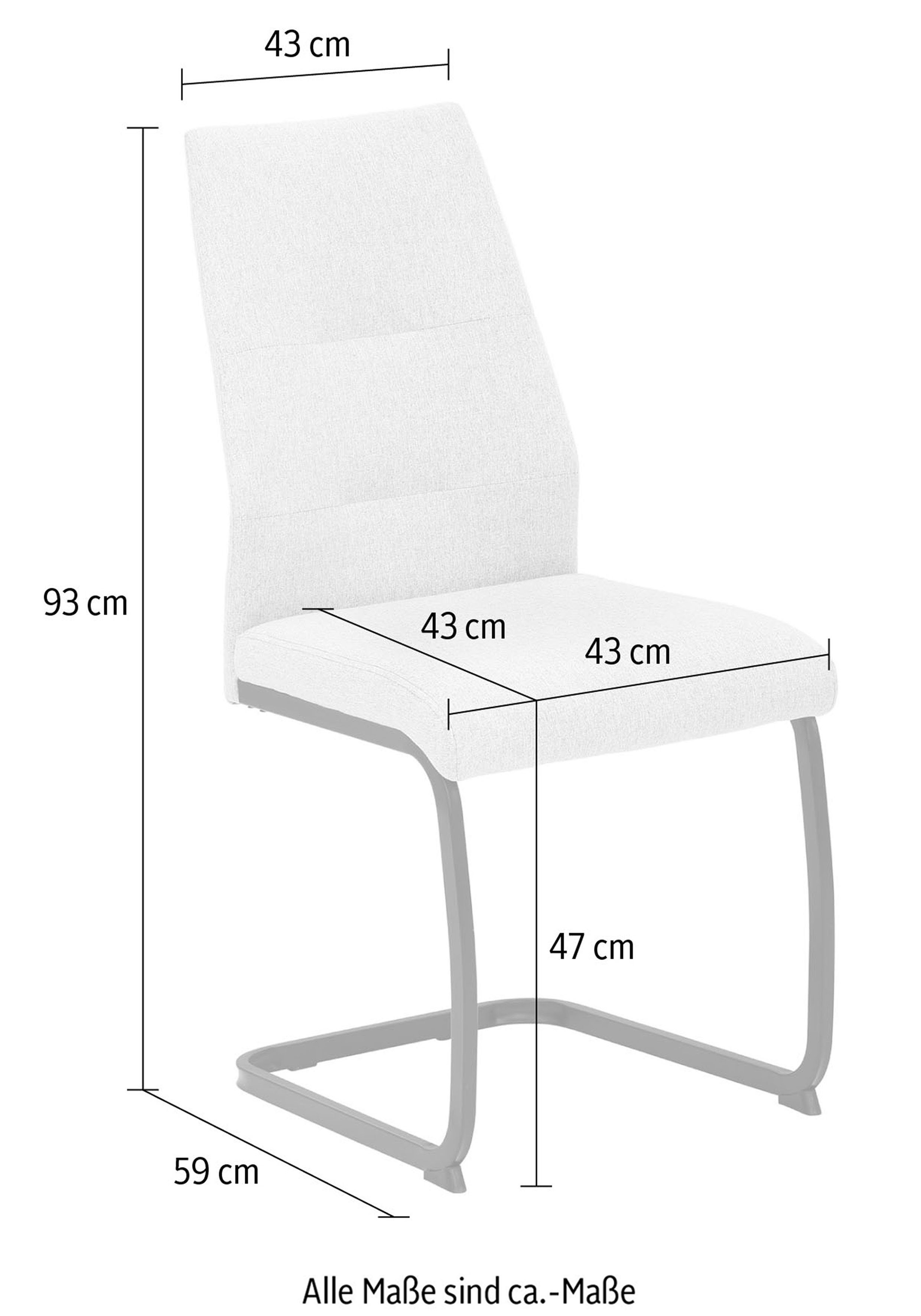 HELA Freischwinger Ariana (Set, 2 St), Zertifizierter 