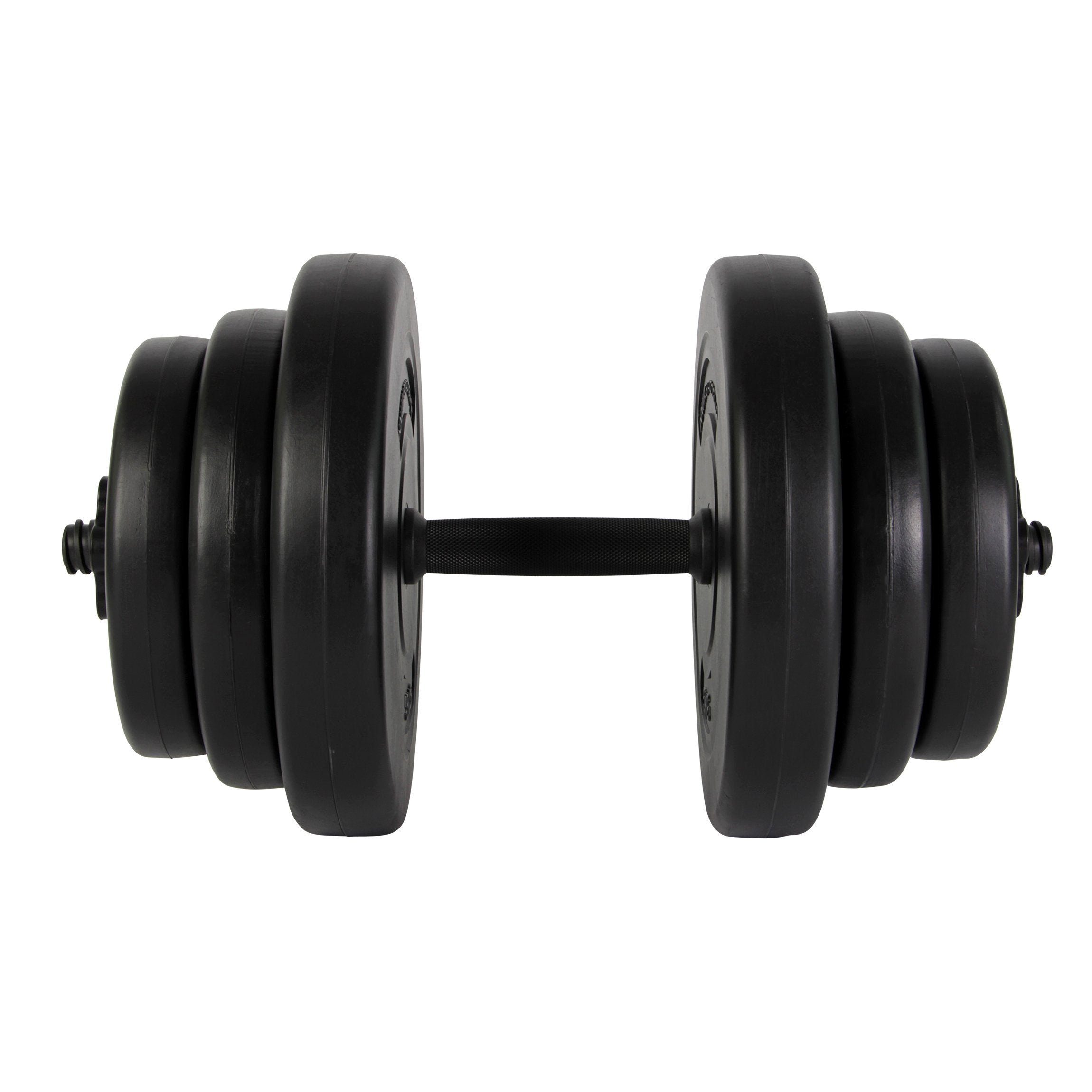 POWRX Kurzhantel 2er-Set Kurzhanteln 20kg-40kg, Rutschsicher, gerändelte Griffe, 2 X 10 Kg Kunststoff