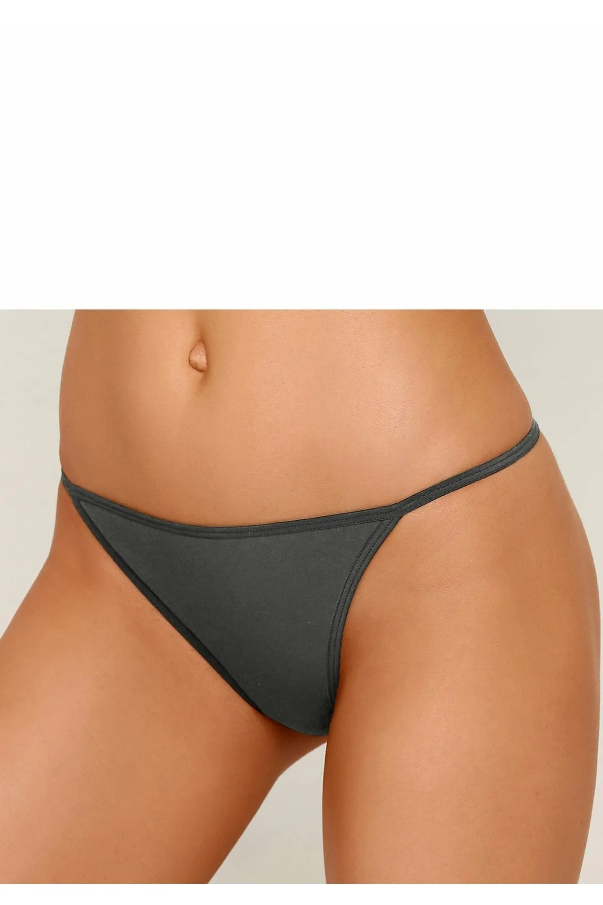 LASCANA  Slip - Schwarz - Unifarben