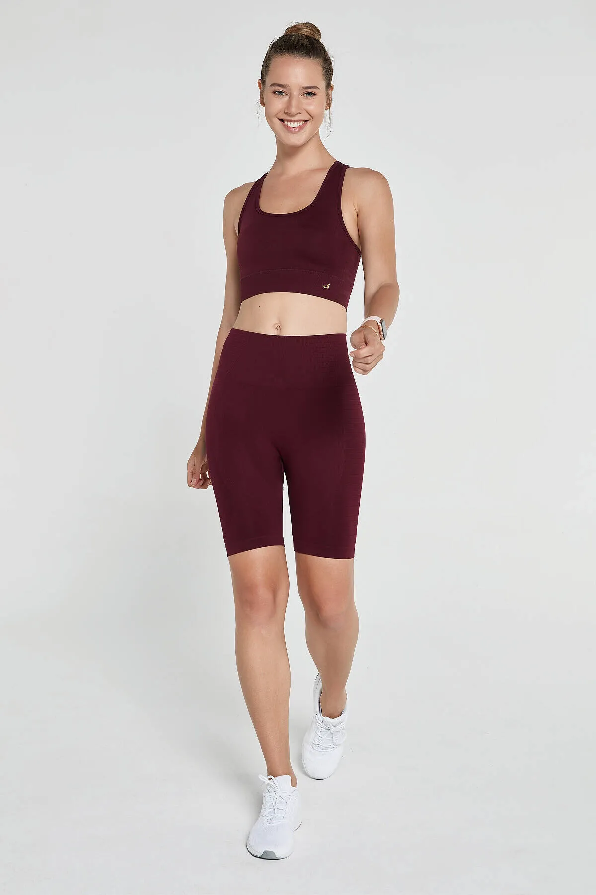 Jerf  Gela Sculpting Sport Biker Tights Weinrot