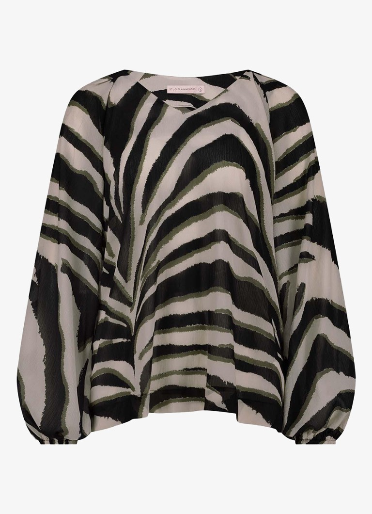 Στούντιο Anneloes Elain zebra top print