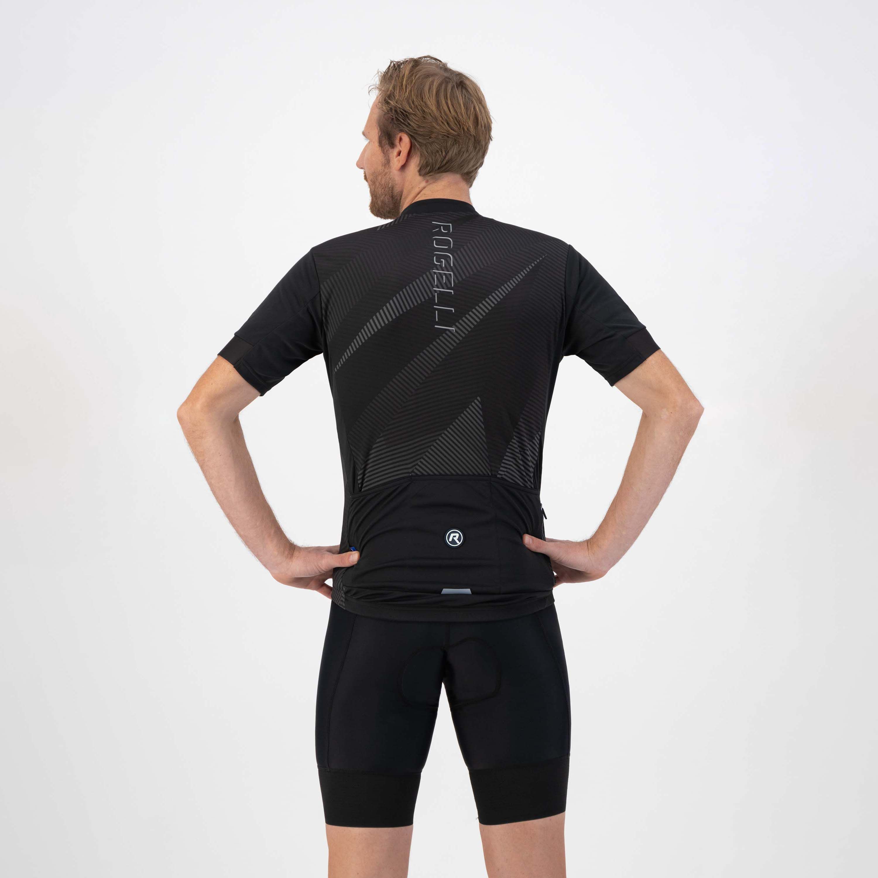 Rogelli Dusk Schwarz Herren Radtrikot Kurzarm