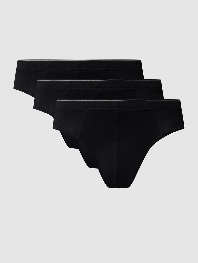 Slip im 3er-Pack in schwarz