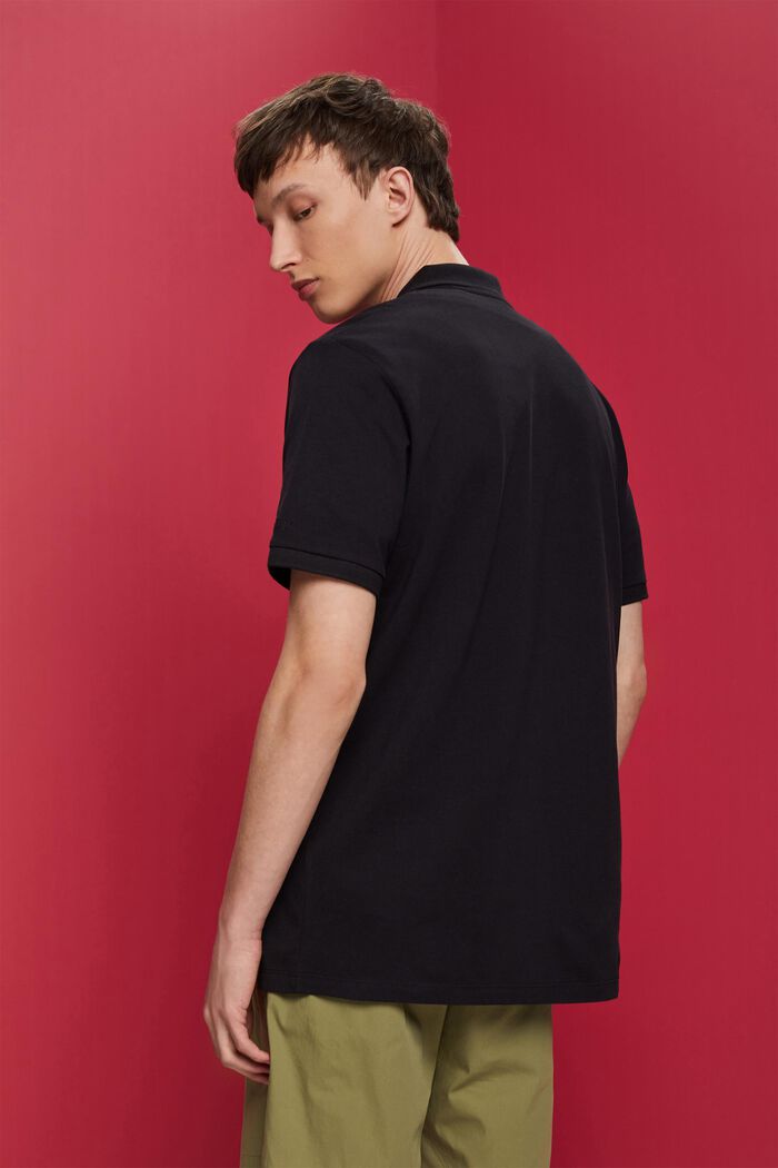 Slim-Fit-Poloshirt aus Baumwoll-Piqué